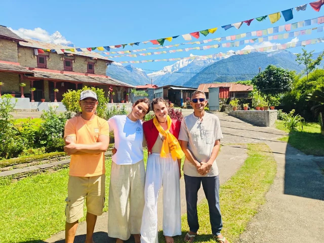 Ashram premises and
