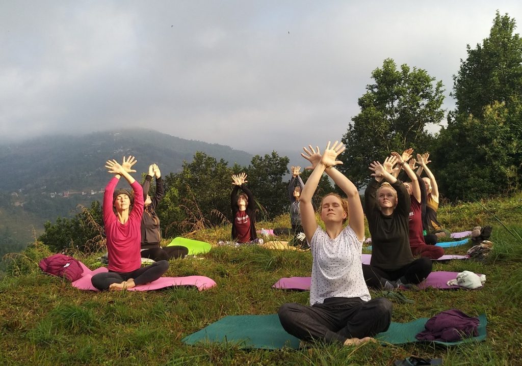 nature yoga in Nepal