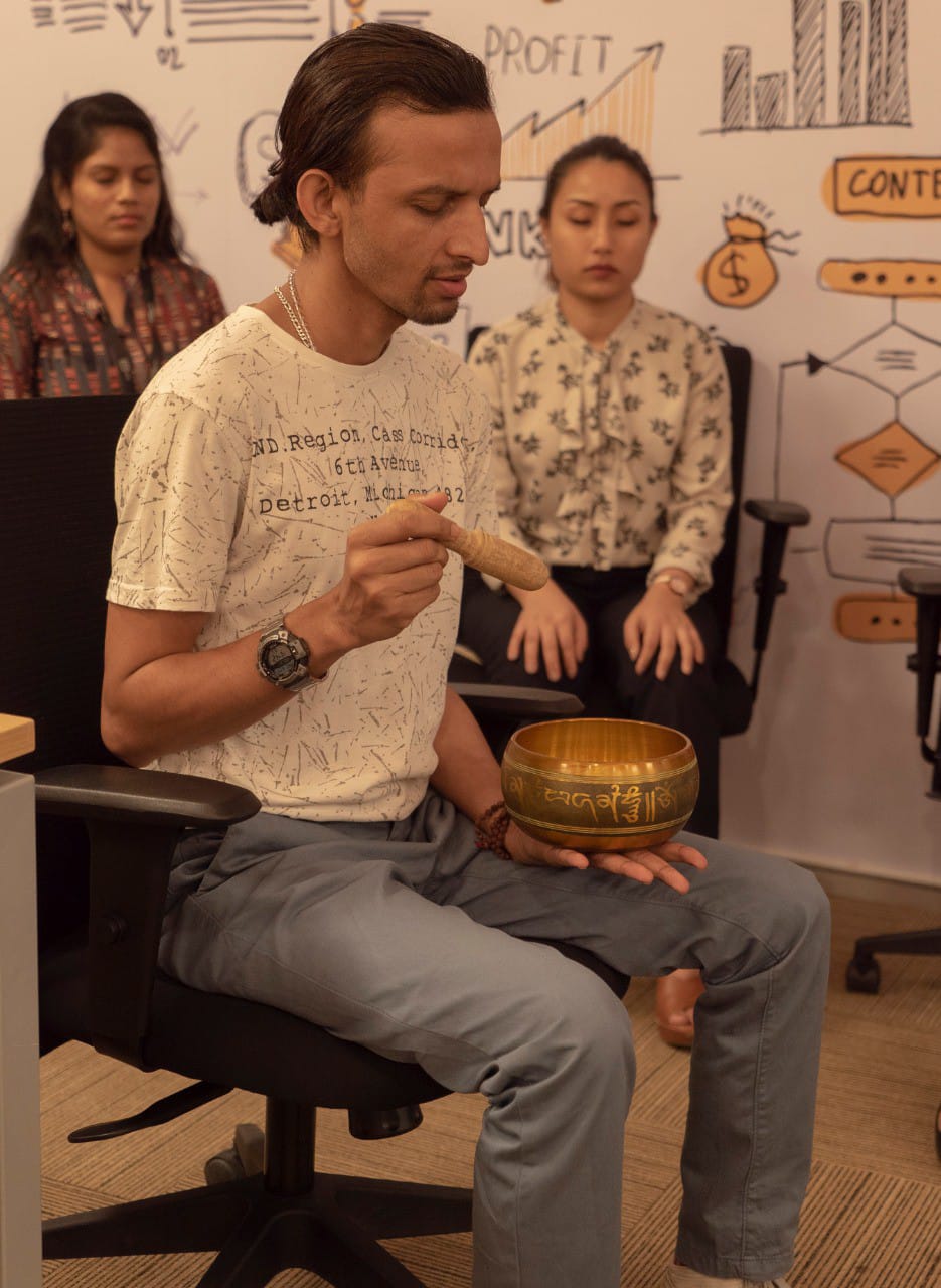 Singing bowl course in Nepal Bodhidham Yoga Retreat Ashram Nepal